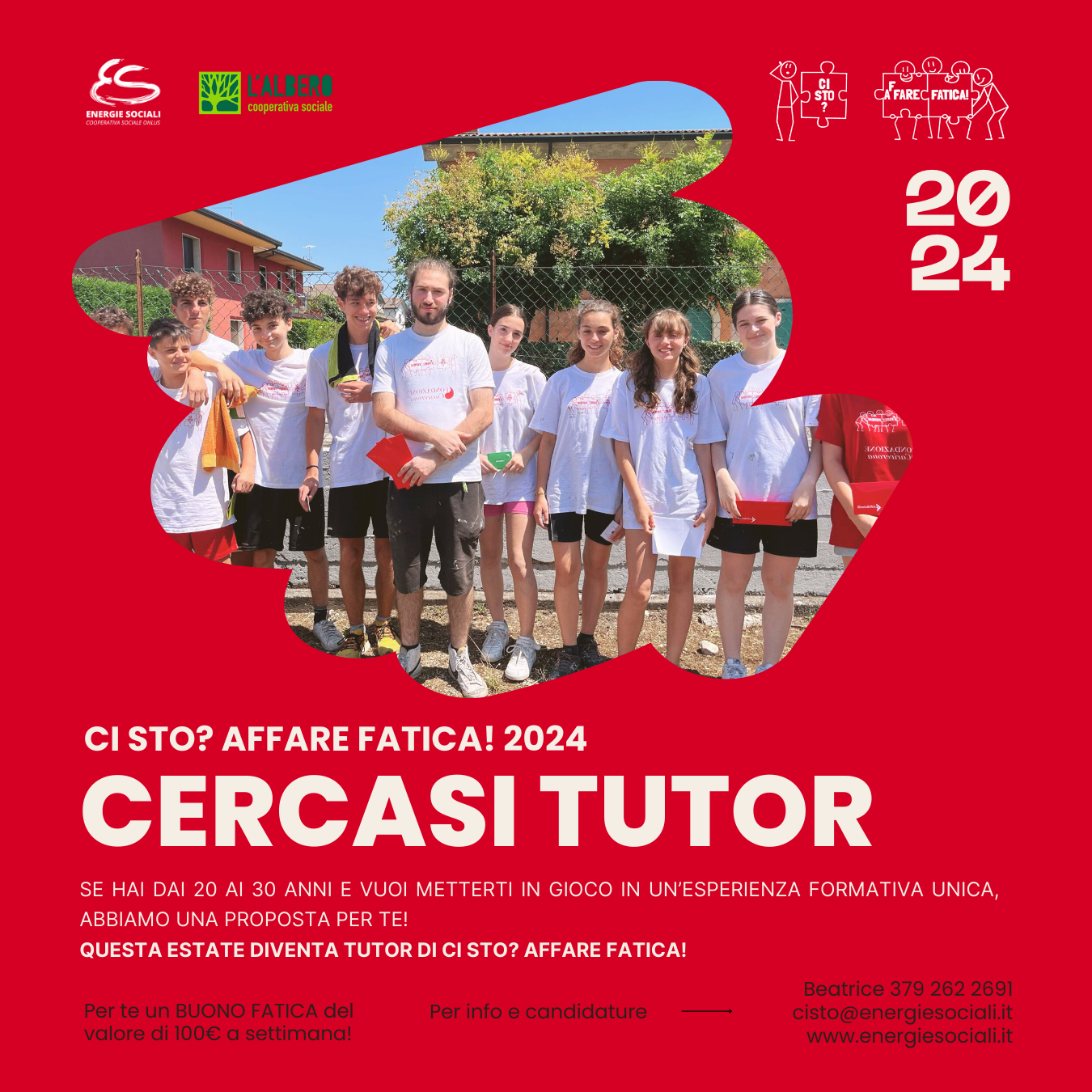 Cercasi tutor per Ci sto? Affare Fatica! 2024